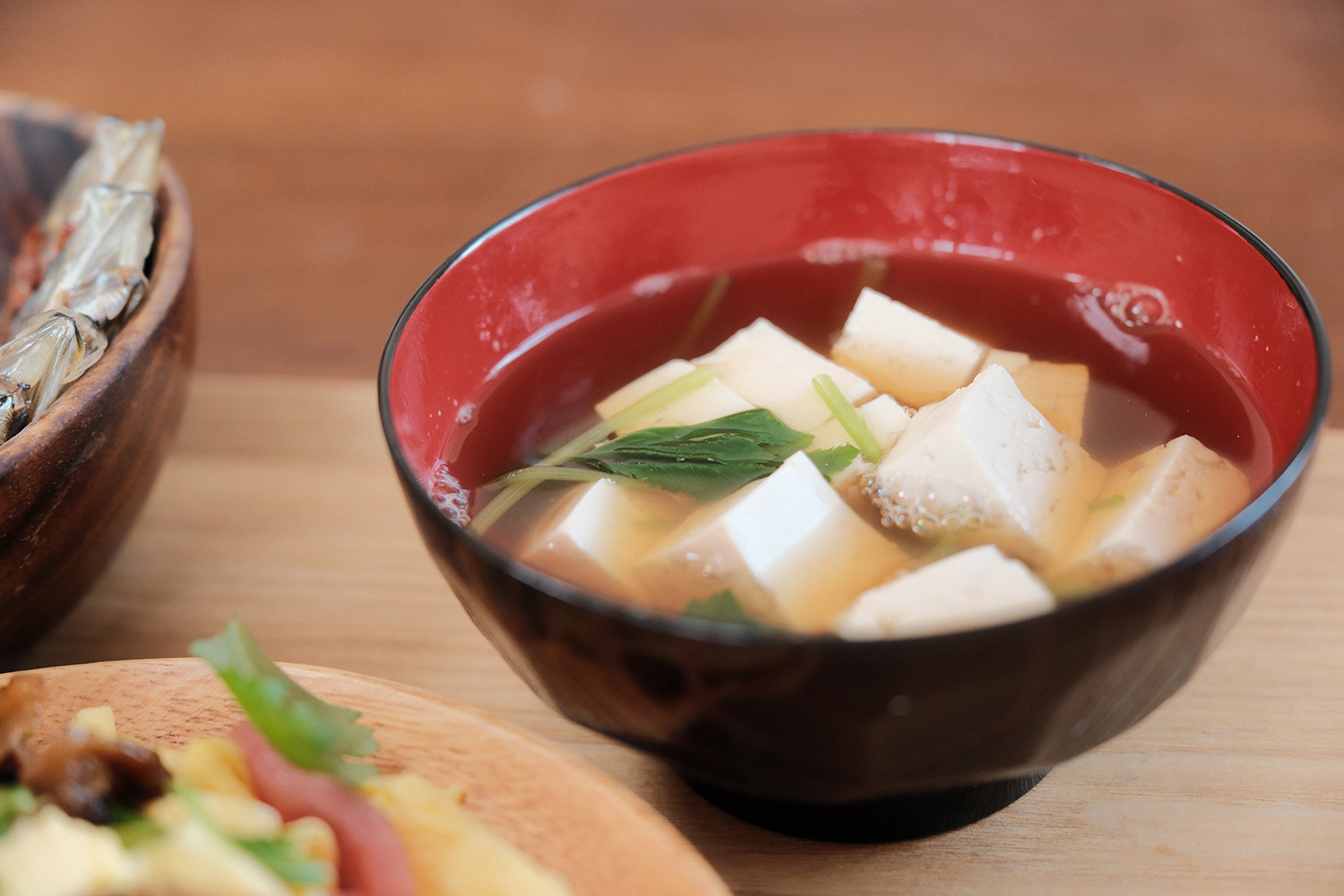 4毒抜き おすまし 豆腐 みつば