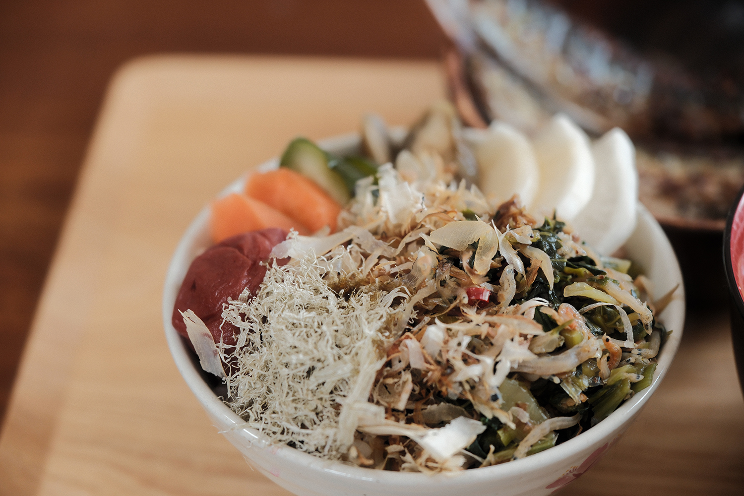 4毒抜き 玄米ごはん 梅干し ぬか漬け とろろ昆布 アップ