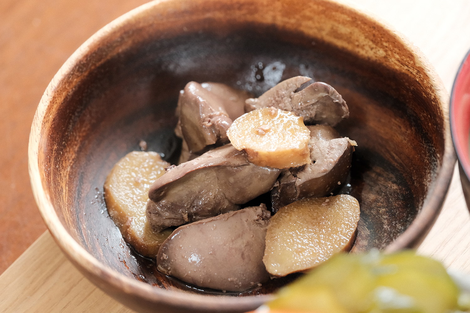 4毒抜き 鶏レバー 煮付け しょうゆみりん