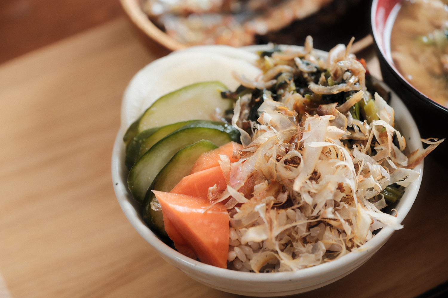 4毒抜き 玄米ごはん いわしぶし ぬか漬け