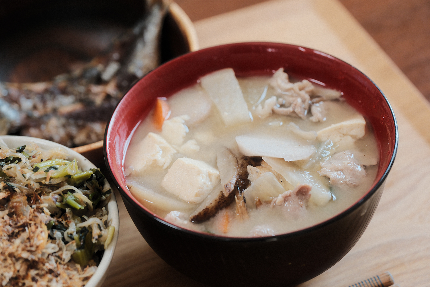 4毒抜き 味噌汁　鍋風　アップ