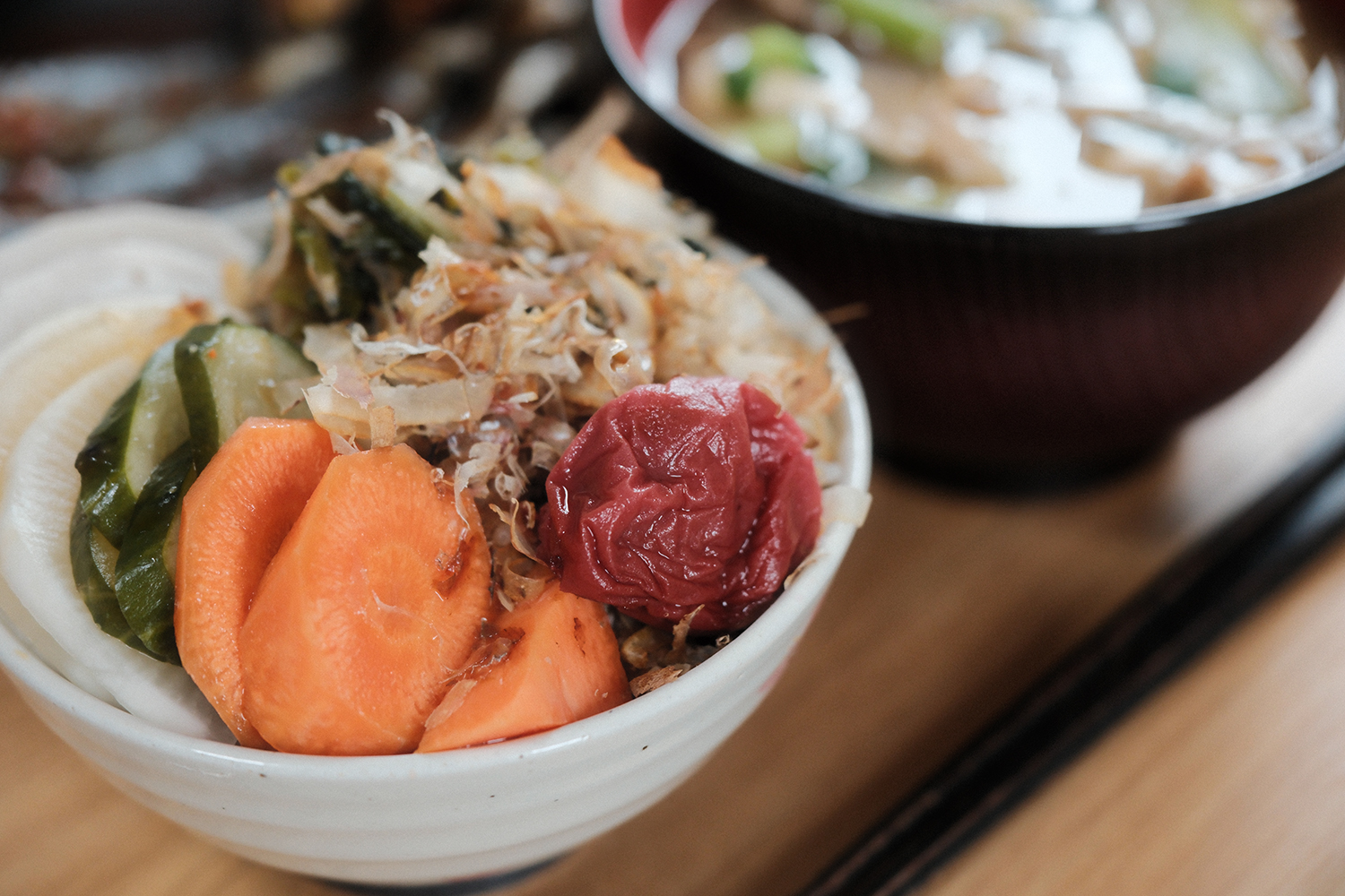 4毒抜き 玄米ごはん 梅干し ぬか漬け いわし節 アップ