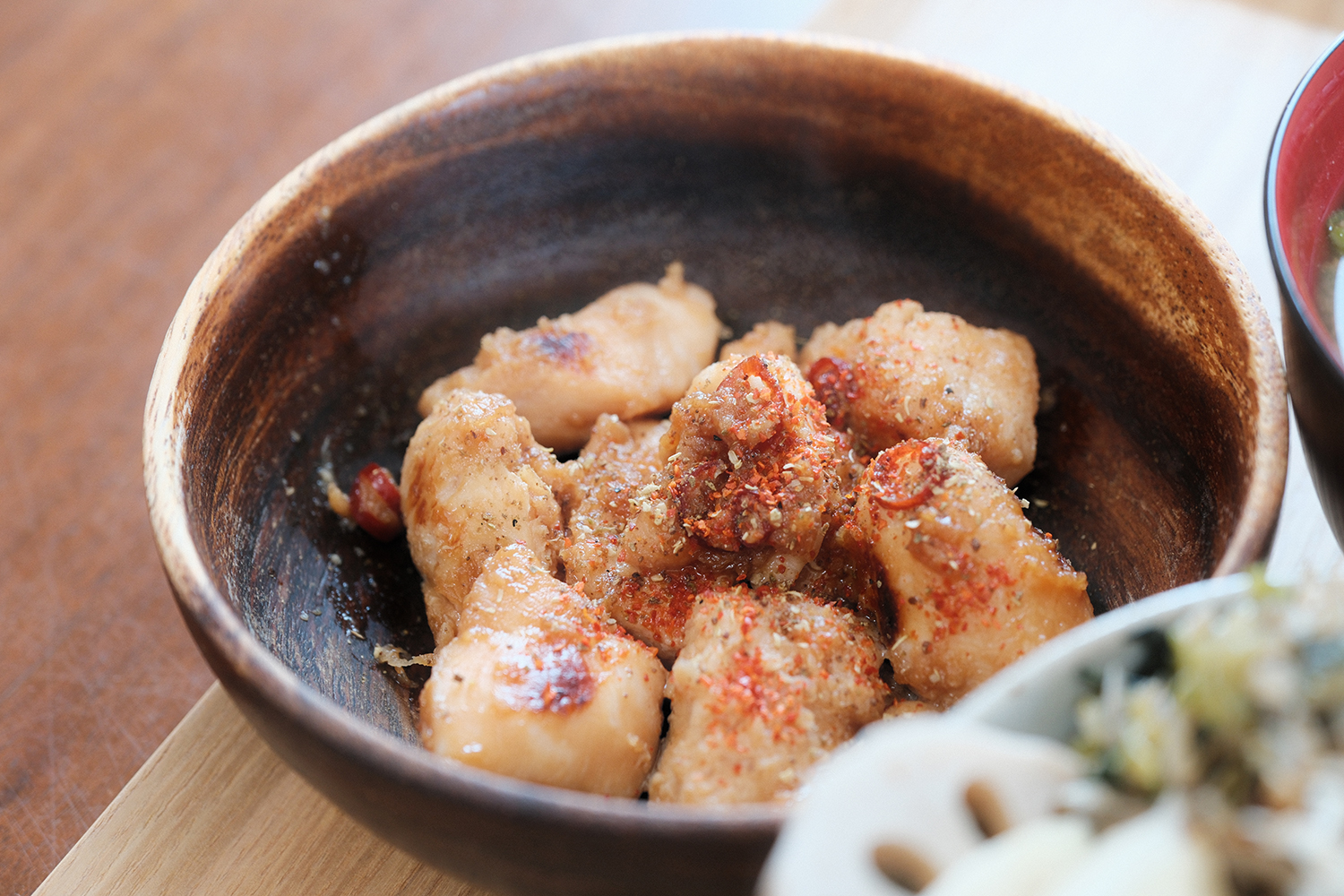 4毒抜き ささみ 醤油麹 生姜焼き 一味 山椒