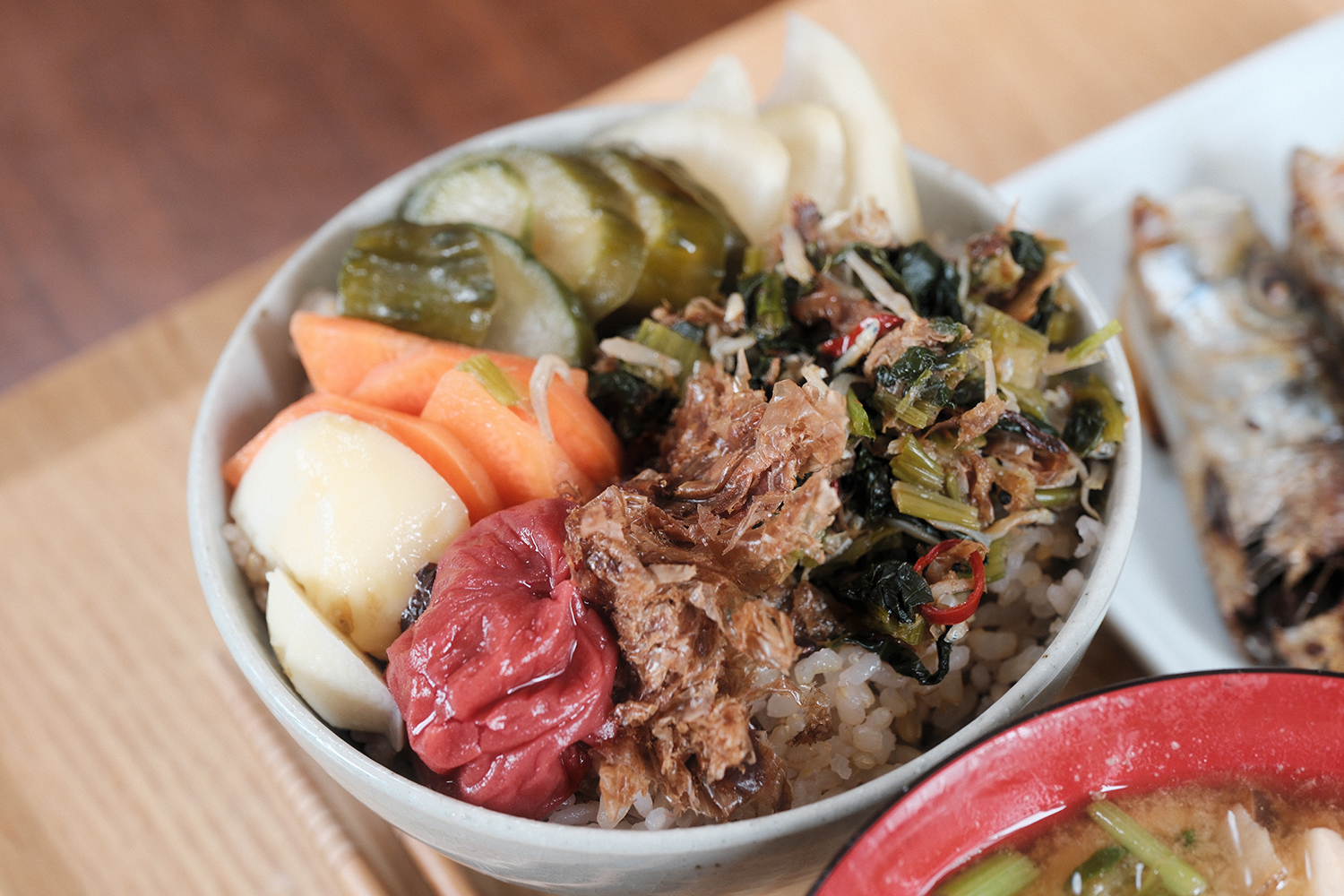 4毒抜き 玄米ごはん 鰹節