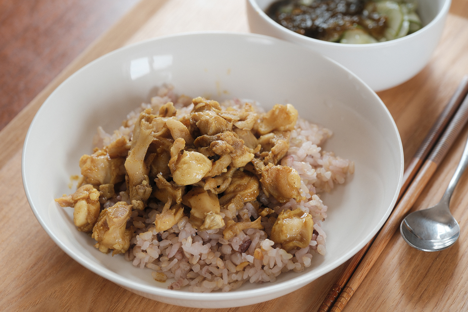 4毒抜き 鶏軟骨 舞茸 キーマカレー