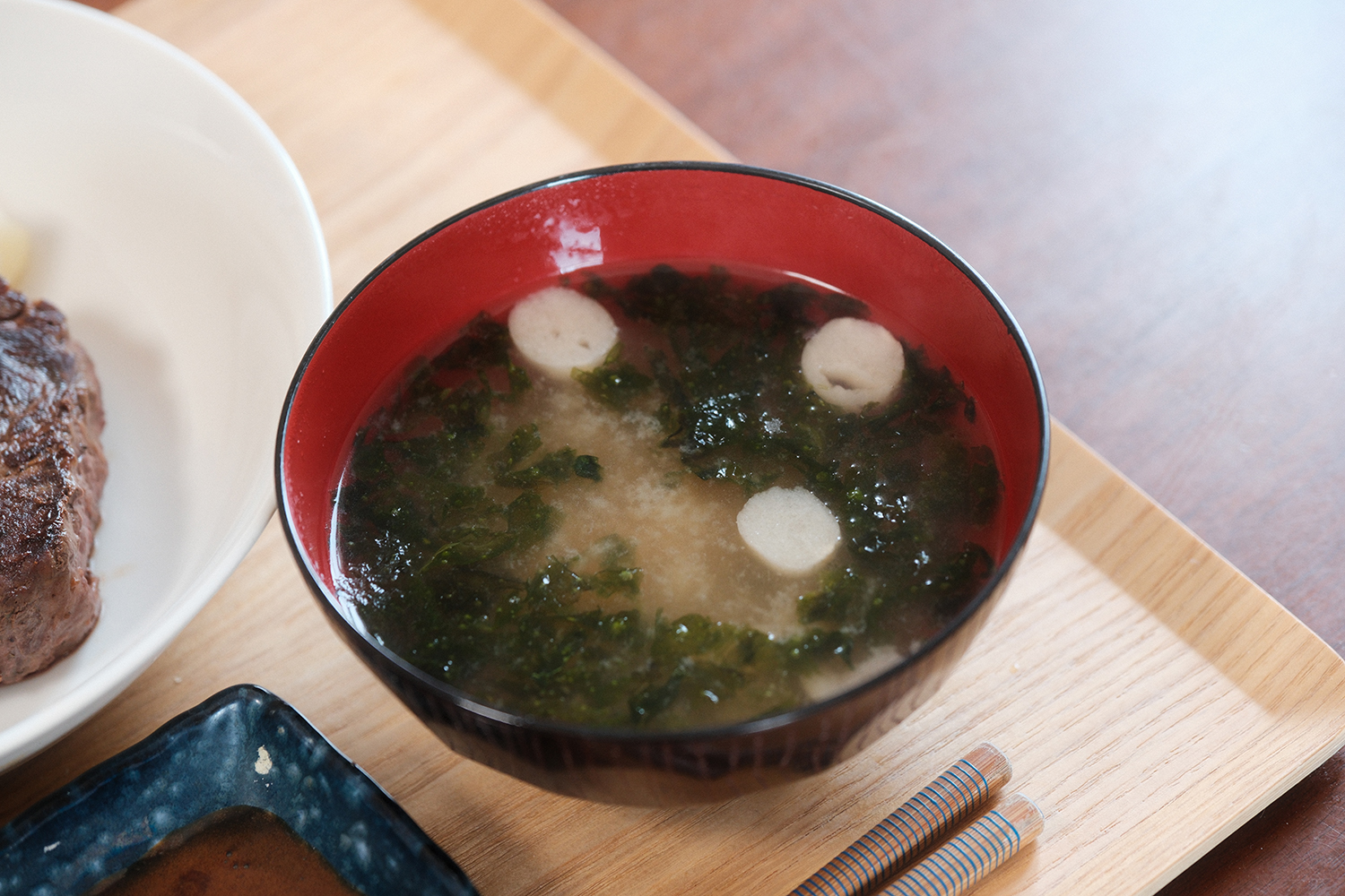 味噌汁はあおさのインスタント