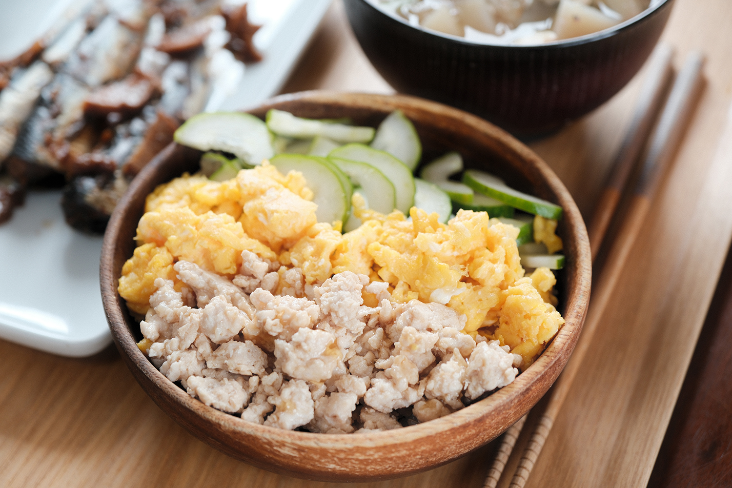 4毒抜き 3色そぼろ丼 無添加