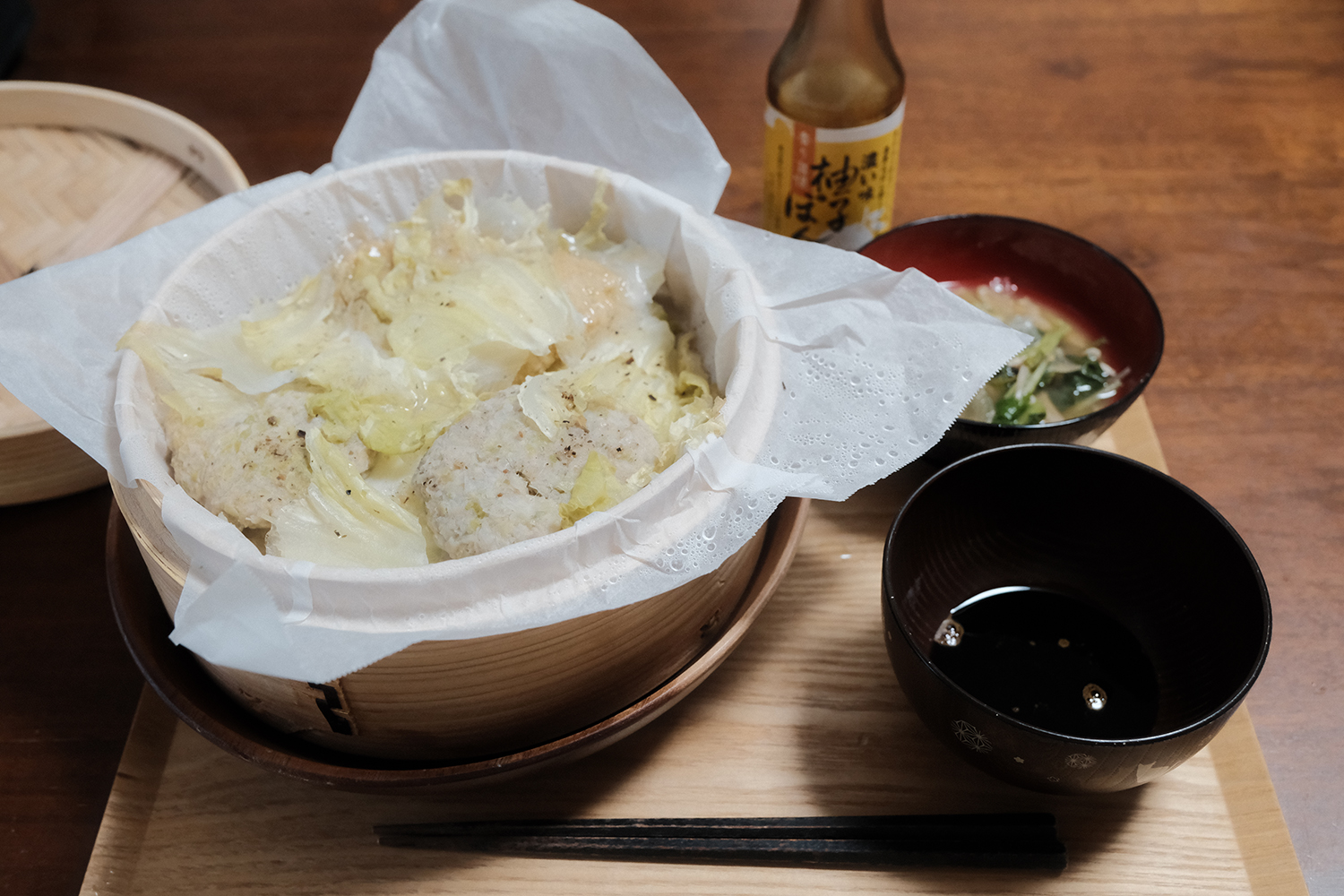 冬の定番、白菜と豚肉のせいろ蒸し