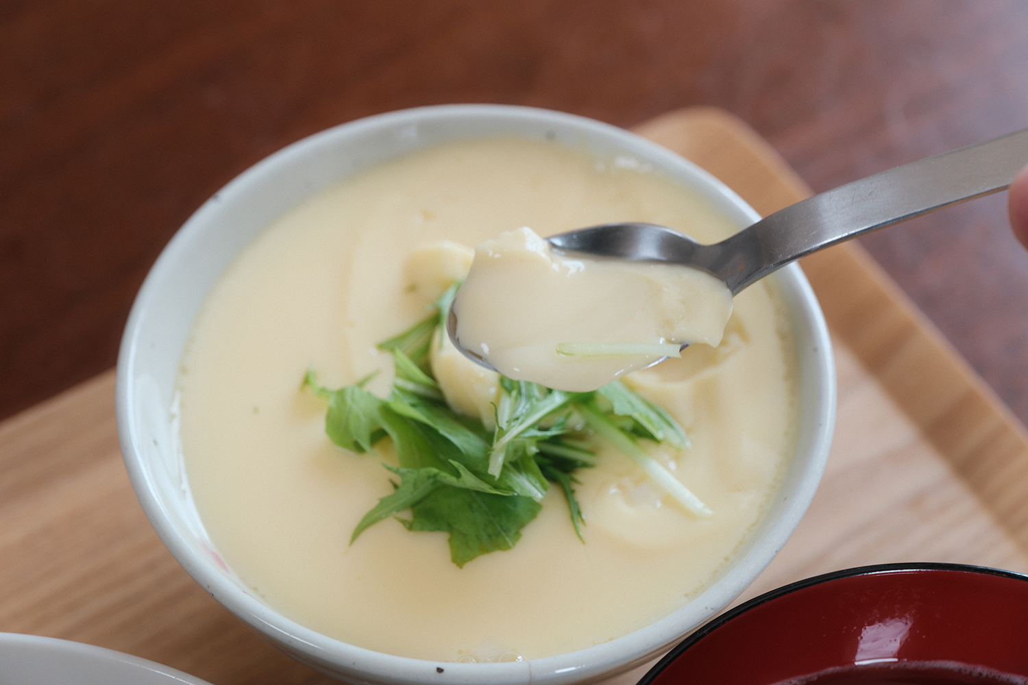 4毒抜き 茶碗蒸し 鶏肉 三つ葉２